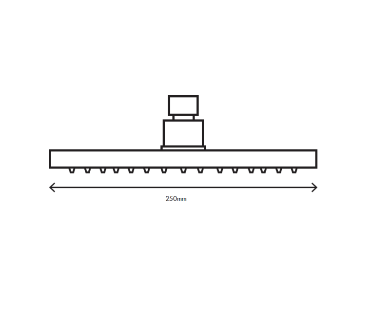 MURO TUA suihkupää 250 mm kromi M1.BA2.M.CR