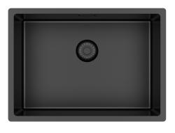 Pure.Sink Exclusivo Erityinen 35 cm pitkä Gun metal -pesuallas 50 x 35 cm, 10 mm:n säde PEX5035-61