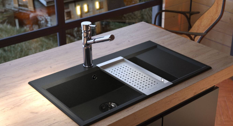 Massimo-lisävaruste, sisäkori, musta matta, 183 x 430 x 19 mm