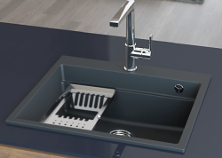 Massimo-lisävaruste, levyalusta, musta matta, 366 x 176 x 63 mm