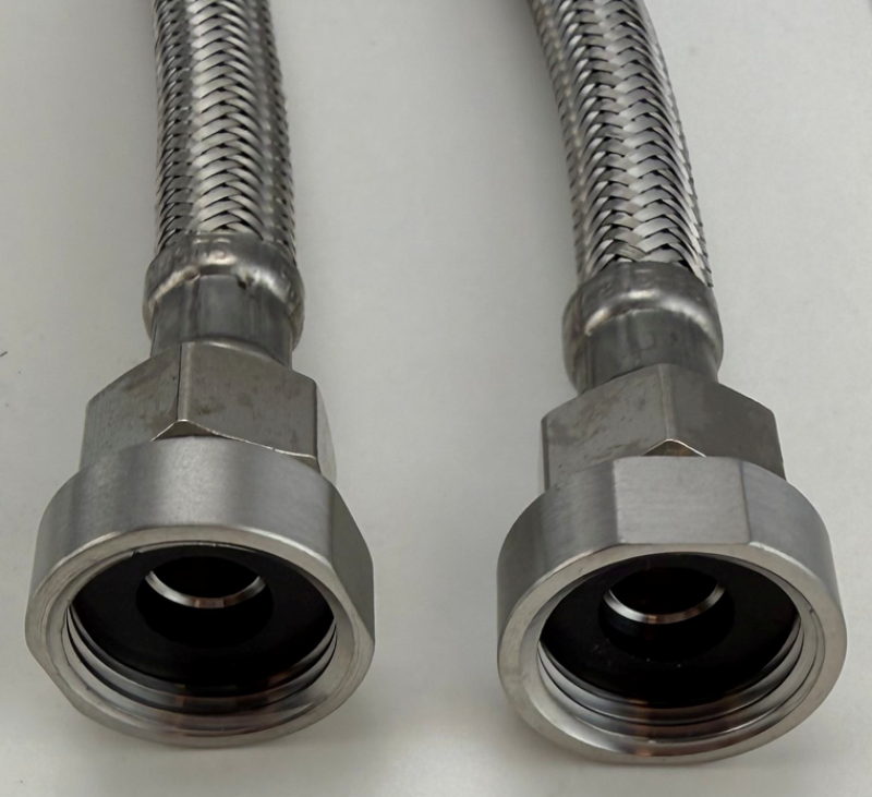 Pure.Sink Jatkonippa ruostumaton teräs, ulkomitta 3/8 (uros) – sisämitta 1/2 (naaras) 2 kpl:n sarja PS3812-00