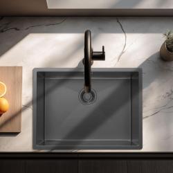 Pure.Sink Luxion Gun metal -tiskialtaan 55x40 cm, alakaappi 1208972455