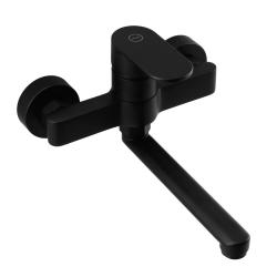 Aquanello Casa Yhden vivun keittiön seinähana, musta, ulostulo 20 cm BL-1420-CS