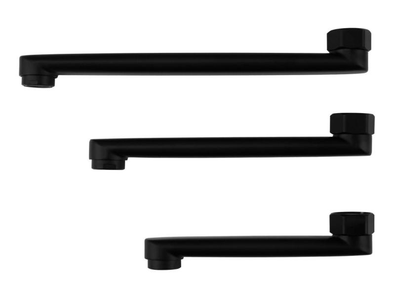 Aquanello Casa Yhden vivun keittiön seinähana, musta, ulostulo 20 cm BL-1420-CS