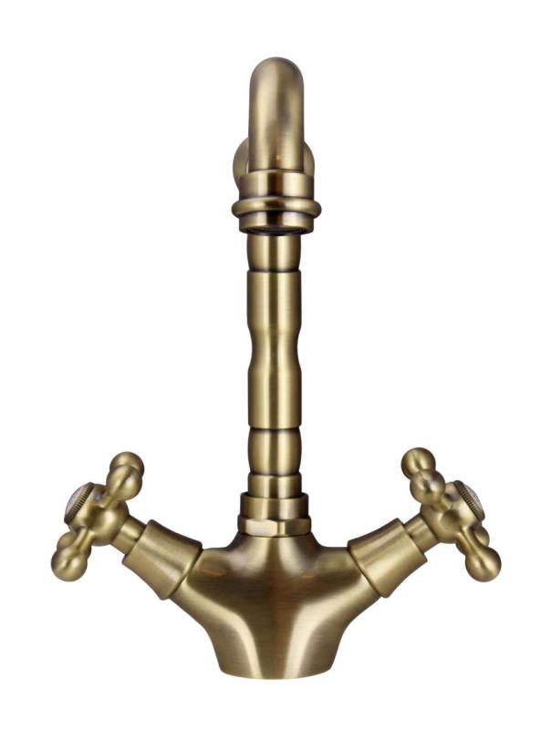 Aquanello Heritage Ascot Klassinen keittiö Nostalginen keittiöhanat Pronssi, kulmainen suutin BN-4002-HA