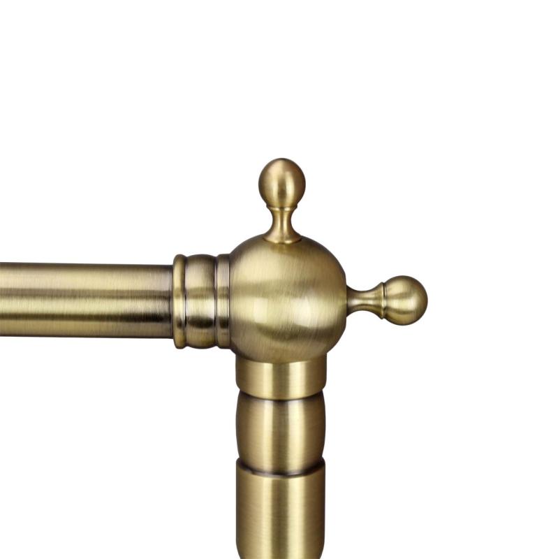 Aquanello Heritage Ascot Klassinen keittiö Nostalginen keittiöhanat Pronssi, kulmainen suutin BN-4002-HA