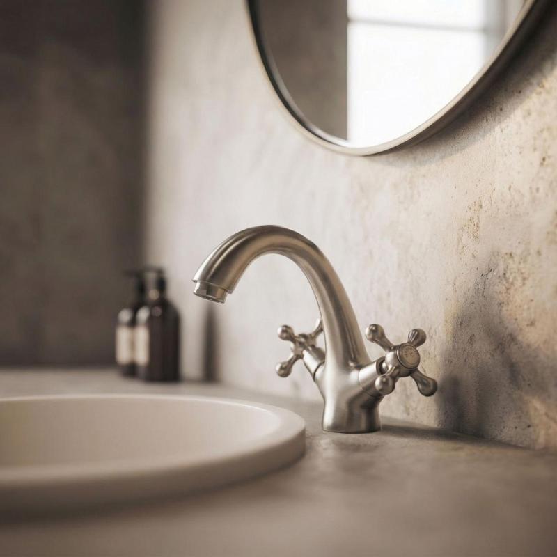 Aquanello Heritage Ascot Klassinen nostalginen pesuallashana ruostumaton teräs NB-4101-HA