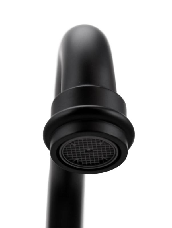 Aquanello Heritage Ascot Klassinen keittiöseinähana, ylävirtaus, musta BL-4110-HA