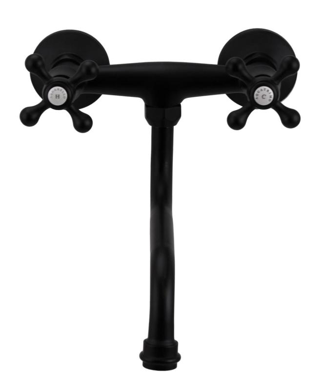 Aquanello Heritage Ascot Klassinen keittiön seinähana, musta BL-4111-HA