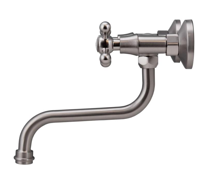 Aquanello Heritage Ascot Klassinen keittiön seinähana, ruostumaton teräs NB-4111-HA