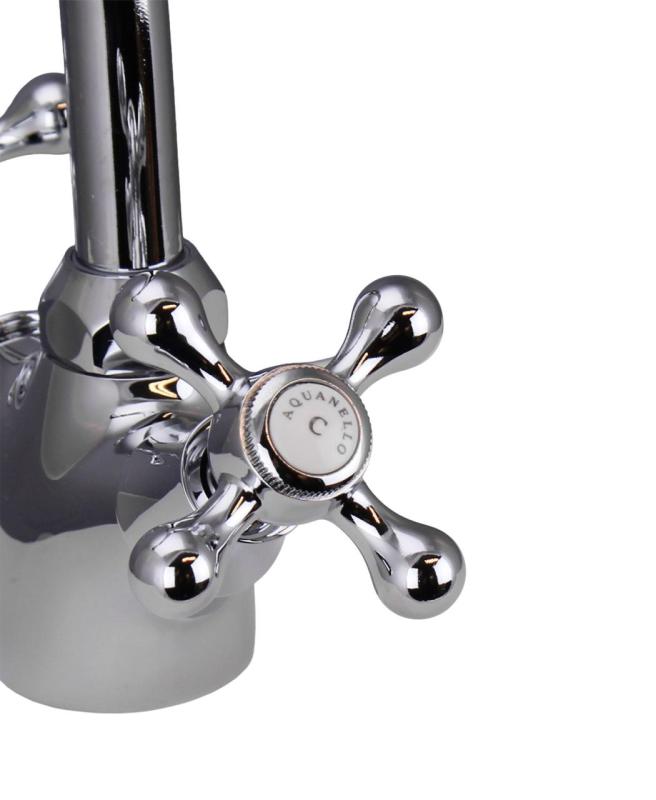 Aquanello Heritage Ascot Klassinen keittiö Nostalginen keittiöhanat Kromi CR-4004-HA