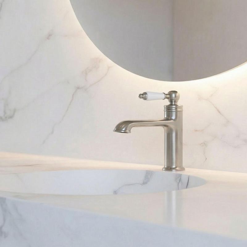 Aquanello Heritage Manor Klassinen nostalginen pesuallashana ruostumaton teräs NB-1001-HM